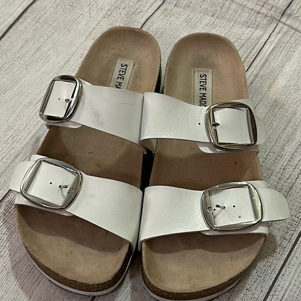 Steve Madden White Women's Sandals